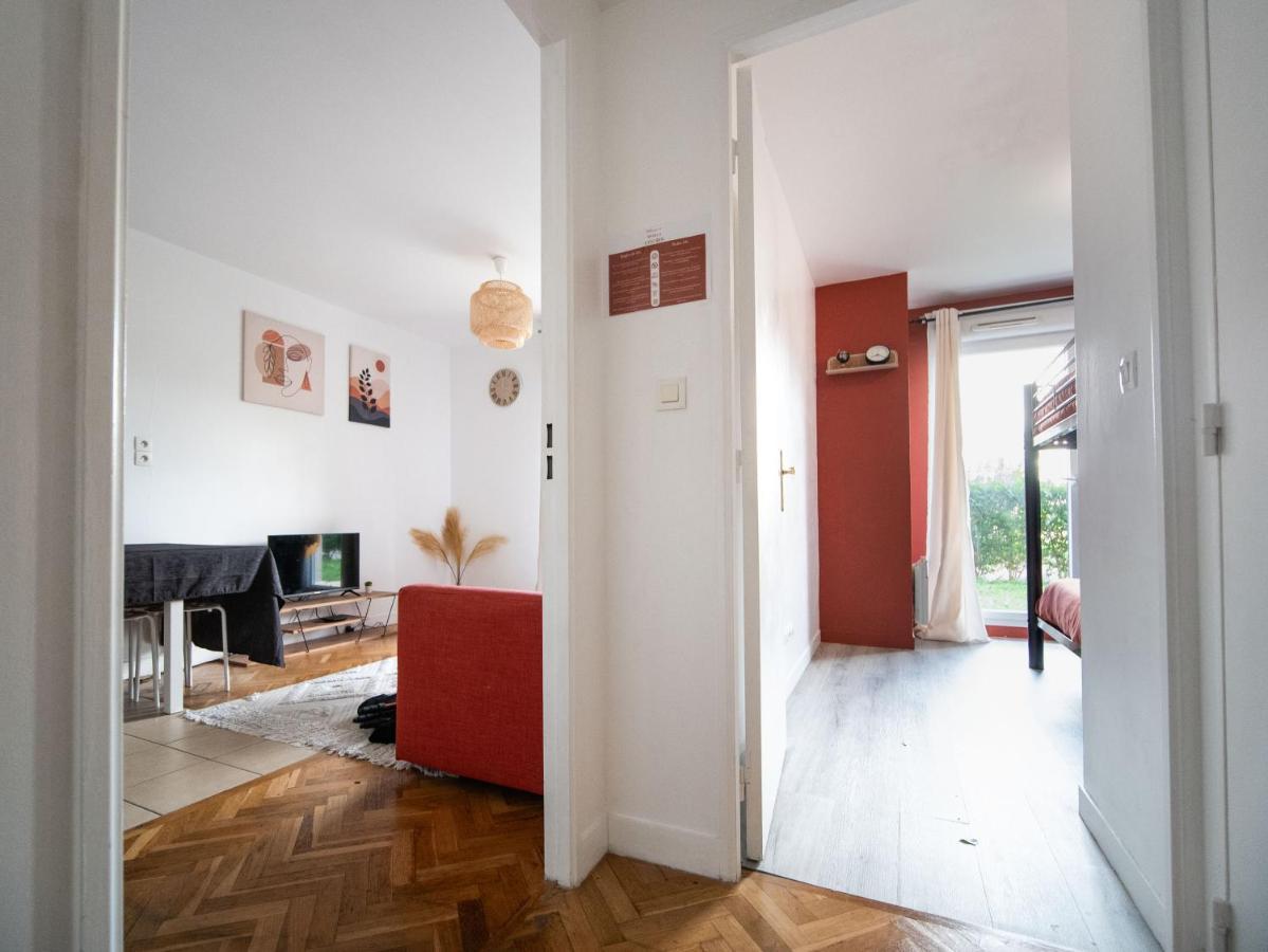 Appartement 10 Mins Disneyland - Jardin Et Parking Montevrain Bagian luar foto